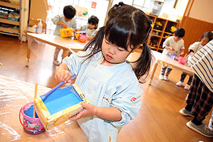作品展の制作活動　あひる