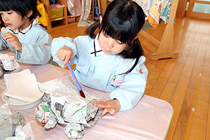 作品展の制作活動　ことり
