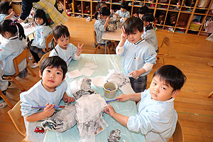 作品展の制作活動　ことり