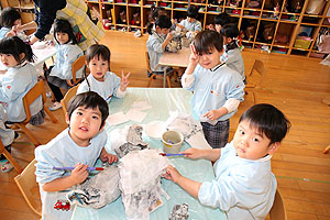 作品展の制作活動　ことり