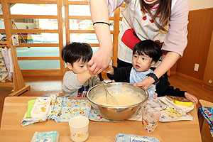 焼きたてのホットケーキ美味しかったね　　ひよこ