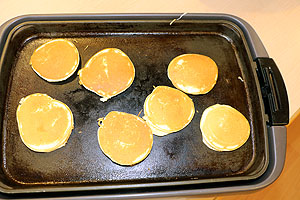 焼きたてのホットケーキ美味しかったね　　ひよこ