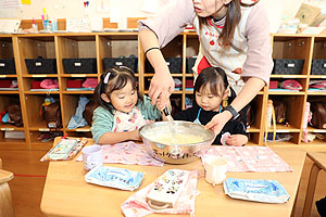 焼きたてのホットケーキ美味しかったね　　ひよこ