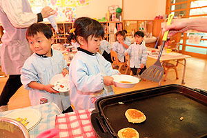 ホットケーキパーティ　　うさぎ・ことり・ぱんだ