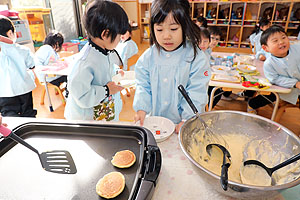 ホットケーキパーティ　　うさぎ・ことり・ぱんだ