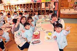 ホットケーキパーティ　　うさぎ・ことり・ぱんだ