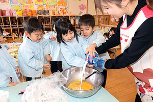 ホットケーキパーティ　　うさぎ・ことり・ぱんだ