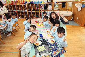 ホットケーキパーティ　　りす・こあら・きりん