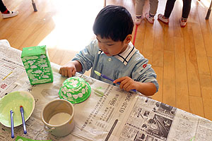 作品展の制作活動　うさぎ