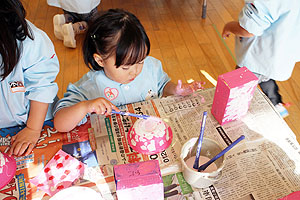 作品展の制作活動　うさぎ