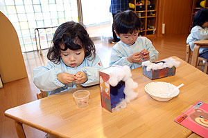 作品展の制作活動　あひる