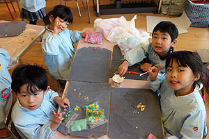 作品展の制作活動　ばら