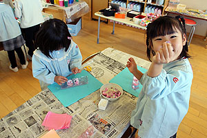 作品展の制作活動　たんぽぽ