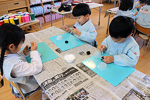 作品展の制作活動　たんぽぽ