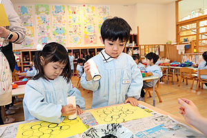 作品展の制作活動　　きりん