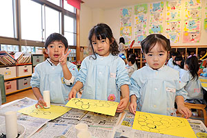 作品展の制作活動　　きりん