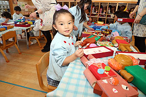 作品展の制作活動　　きりん