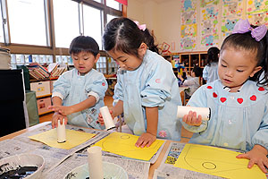 作品展の制作活動　　きりん