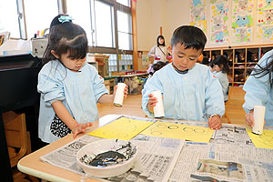 作品展の制作活動　　きりん