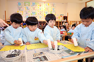 作品展の制作活動　　きりん