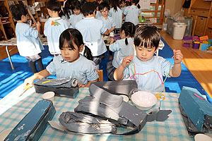 作品展の制作活動　　りす・ぱんだ