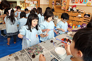 作品展の制作活動　　りす・ぱんだ