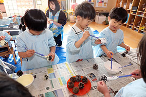 作品展の制作活動　　りす・ぱんだ