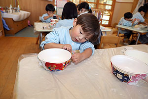 作品展の制作活動　　りす・ぱんだ