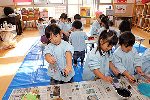 作品展の制作活動　　りす・ぱんだ