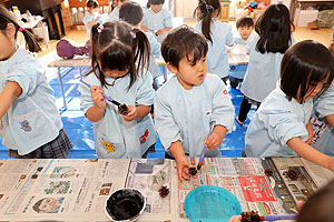 作品展の制作活動　　りす・ぱんだ