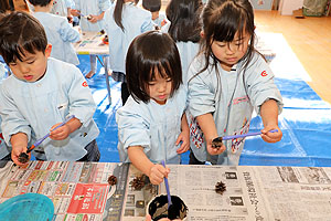 作品展の制作活動　　りす・ぱんだ