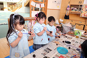 作品展の制作活動　　りす・ぱんだ