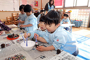 作品展の制作活動　　りす・ぱんだ