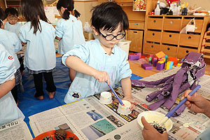 作品展の制作活動　　りす・ぱんだ