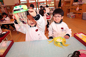 作品展の制作活動　うさぎ