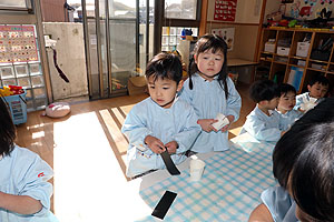 作品展の制作活動　りす