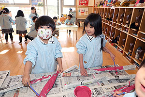 作品展の制作活動　りす