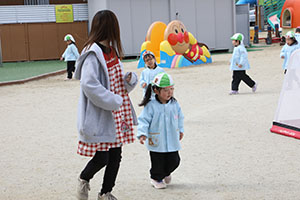 マラソン頑張っています　ことり