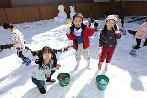 雪遊び楽しかったね