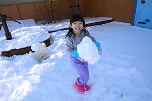 雪遊び楽しかったね