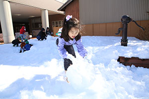 雪遊び楽しかったね