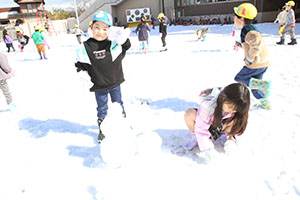 雪遊び楽しかったね