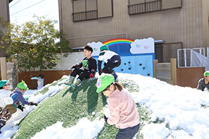 雪遊び楽しかったね