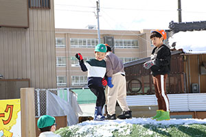 雪遊び楽しかったね