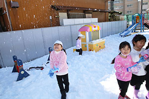 雪遊び楽しかったね