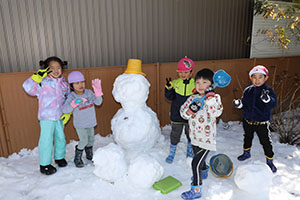 雪遊び楽しかったね