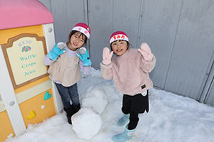 雪遊び楽しかったね