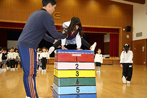 体操教室　ー跳び箱ー　たんぽぽ
