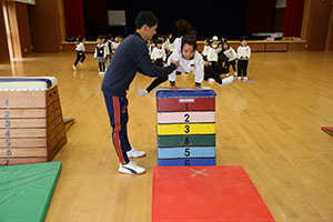 体操教室　ー跳び箱ー　たんぽぽ
