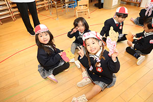 バレンタインチョコカードの交換　りす